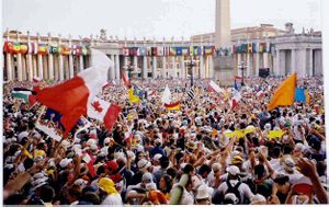a scene from World Youth Day 2000